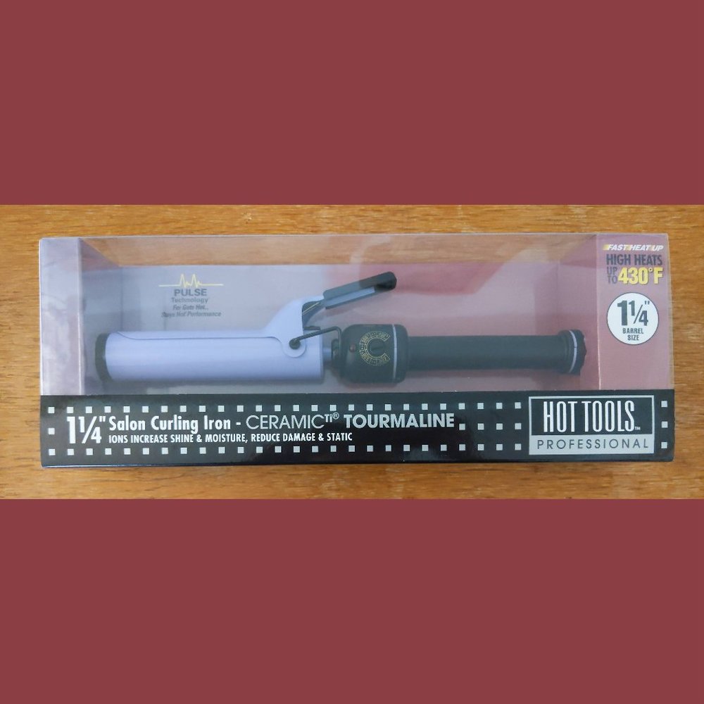 Hot Tools 1-1/4" ceramic tourmaline curling iron